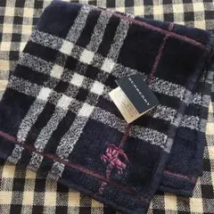 バーバリー ネイビー チェック柄 ハンカチ