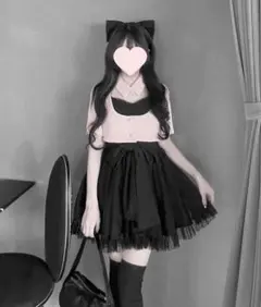 miko dot tutu dress OLIVE キャミワンピ