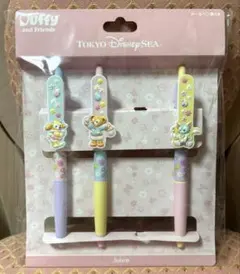 ディズニーシー ダッフィー カムファインドスプリング ボールペンセット　3本