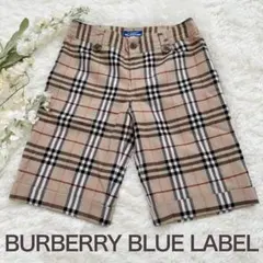 美品 バーバリーブルーレーベル ショートパンツ ノバチェック ベージュ