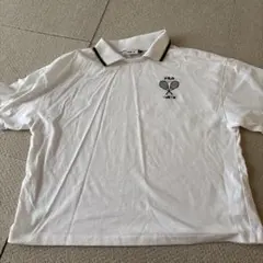 ピンクラテ　FILA テニス ポロシャツ Lサイズ ホワイト