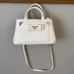 samantha vega ホワイト　2way トートバッグ　ショルダーバッグ