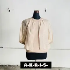 AKRIS アクリス アンサンブル ノースリーブニット×カーディガン C