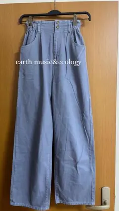 earth music&ecology ハイウエストデニムパンツ