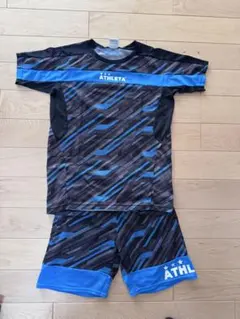 ATHLETA サッカーウェア サイズ160 黒/青
