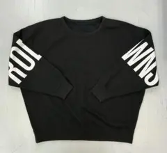 H204 ロデオクラウンズ　フリース　袖プリント　トレーナー　スウェット