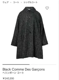 2026年最新】BLACK comme des garcons コートの人気アイテム - メルカリ