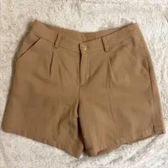 お値下げ❗️【ルージュ・ヴィフ】ショートパンツ　38 ブラウン ベージュのサムネイル