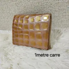 182 1metrecarre本革二つ折り財布ゴールド系のサムネイル