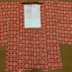 新品　着物　羽織り　赤　朱色　ベージュ　伝統的日本　芸術　豪華　円形　初詣　正月