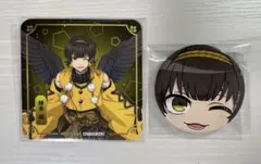 ブルーロック 天狗茶亭 蜂楽 コースター 缶バッジ