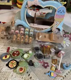 シルバニア ハッピーアイスクリームワゴン デリシャスパレード 小物セット