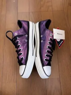 新品タグ付き CONVERSE ALL STAR スニーカー パープル 紫 ラメ