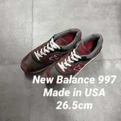 アメリカ製New Balanceニューバランス997スニーカー26.5cmUSA