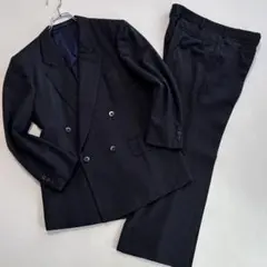 ダンヒル オーダースーツ XS〜Sサイズ ダブルブレスト セット ストライプ