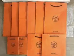 HERMES エルメス　ショップ袋 3種類10枚セット