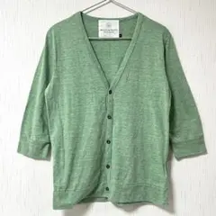 BEAUTY & YOUTH⭐️ (M)カーディガン Vネック　七分袖 伸縮性