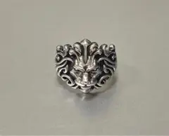 シルバー925リング　ライオン　メンズ　18号　ヴィンテージ　アメカジ　レトロ