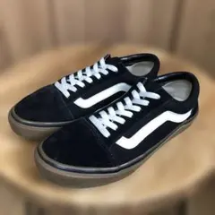 美中古/VANSバンズOLD SKOOLオールドスクール(25cm)黒ガムソールのサムネイル