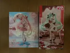 初音ミク　フィギュア　AMP+ 桜ミク　チロルチョコ