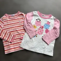 ニ*う様 ミキハウス　長袖カットソー2点セット