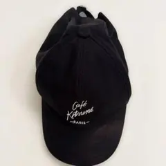 Café Kitsuné PARIS 刺繍ロゴキャップ ブラック