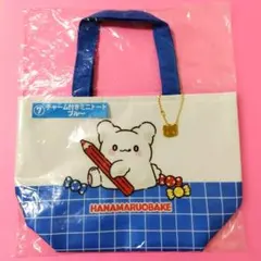 はなまるおばけ　チャーム付きミニトート ブルーのサムネイル