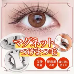 マグネットつけまつげ 自然 3D 磁気式 軽量 防水 防汗 再利用可能 つけまのサムネイル