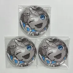 いれいす 缶バッジ ほとけ スイスイ モノクロ 3点セット