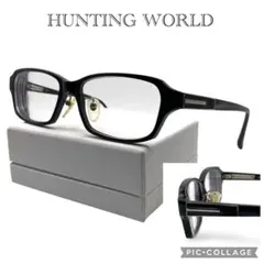 HUNTING WORLD メガネ HTW-013 ブラック スクエア