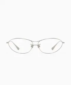 JINS メガネ 韓国風 細フレーム シルバー オーバル