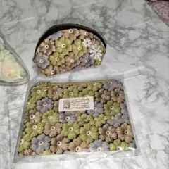 ポケットティッシュケース＆半月ミニポーチセット