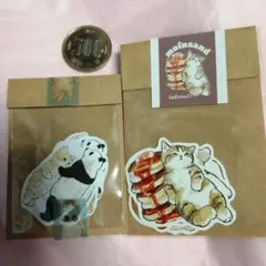 mofusand 猫とパンダのフレークシールセット