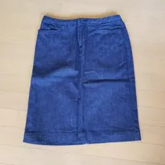 デニム タイトスカート 膝丈 インディゴ　UNIQLO　⚠️8/14までのサムネイル