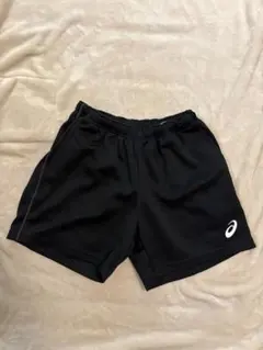 asics アシックスゲームパンツ 160 黒 バレーボールパンツ