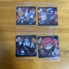 ナルト　ウエハース　シール　暁　SR セット　4枚