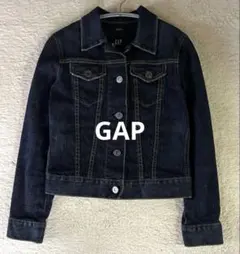 【美品】GAPデニムジャケットGジャン濃紺インディゴショート丈XSサイズ