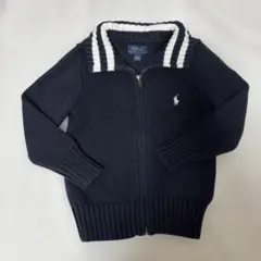 POLO RALPH LAUREN ネイビー ニットジャケット 100cm 3T