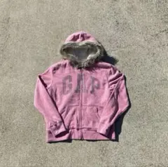 00s archive GAP fur zip hoodie Y2K