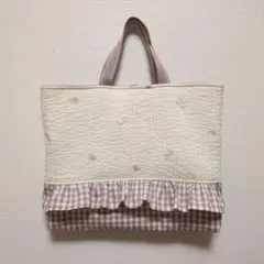 レッスンバッグ　入園入学セット　ハンドメイド　手提げ袋