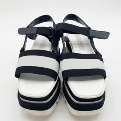 STELLA McCARTNEY ステラマッカートニー 厚底サンダル 白×黒のサムネイル