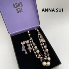 【プリコ様専用】ANNA SUI ネックレス　ピアス　セット　蝶