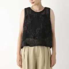 新品未使用タグ付き LEPSIM フラワーレーシーベスト