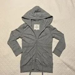 vintage Abercrombie&Fitchダブルジップパーカー 七分袖