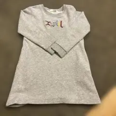 x-girl グレー 長袖ワンピース 120