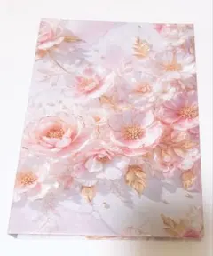 BOOK型 おすそ分けファイル ブック型 土台 コラージュ 素材 紙モノ ピンク