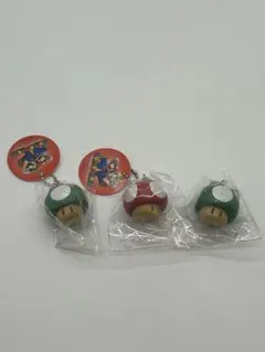 スーパーマリオ キノコ キーホルダー 3個セットのサムネイル