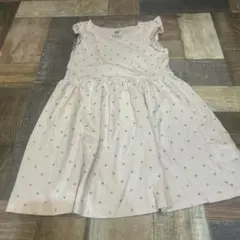 H&M オーガニックコットン ノースリーブワンピース 110cm