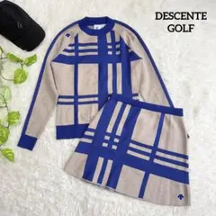 【デサントゴルフ】美品♡ニット セットアップ セーター スカート