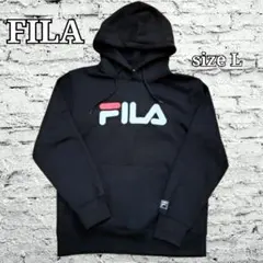 FILA フィラ パーカー フーディー プルオーバー ビッグロゴ 裏起毛